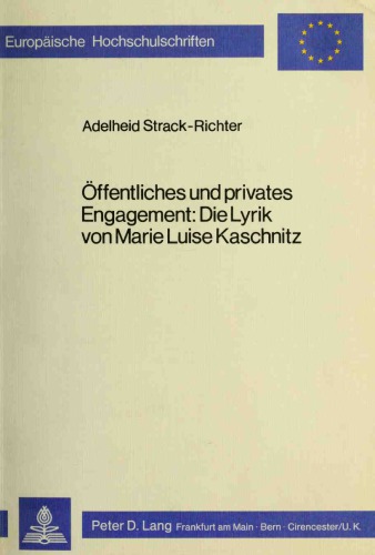 Oeffentliches Und Privates Engagement