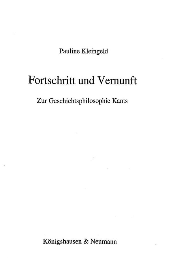 Fortschritt und Vernunft 