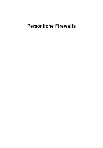 Persönliche Firewalls.