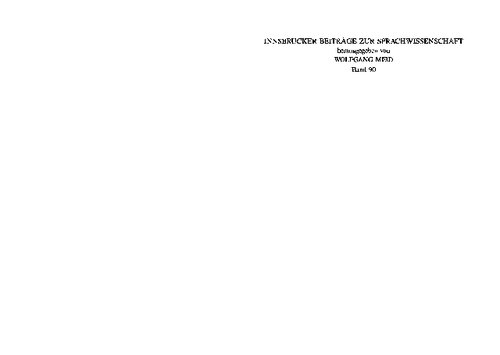 Studies in the Syntax and Semantics of the Reduplicated Presents of Homeric Greek and Indo-European