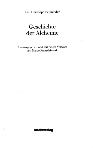 Die Geschichte Der Alchemie Aller Zeiten Und Völker