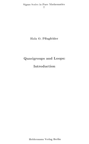 Quasigroups And Loops