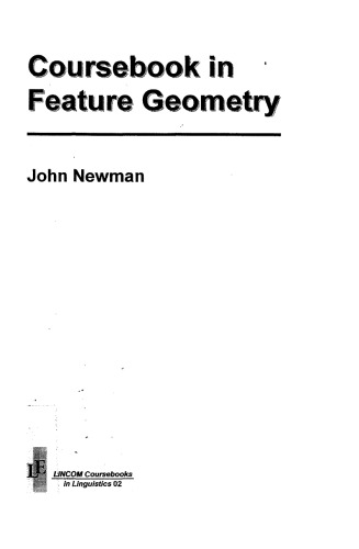 Coursebook in feature geometry