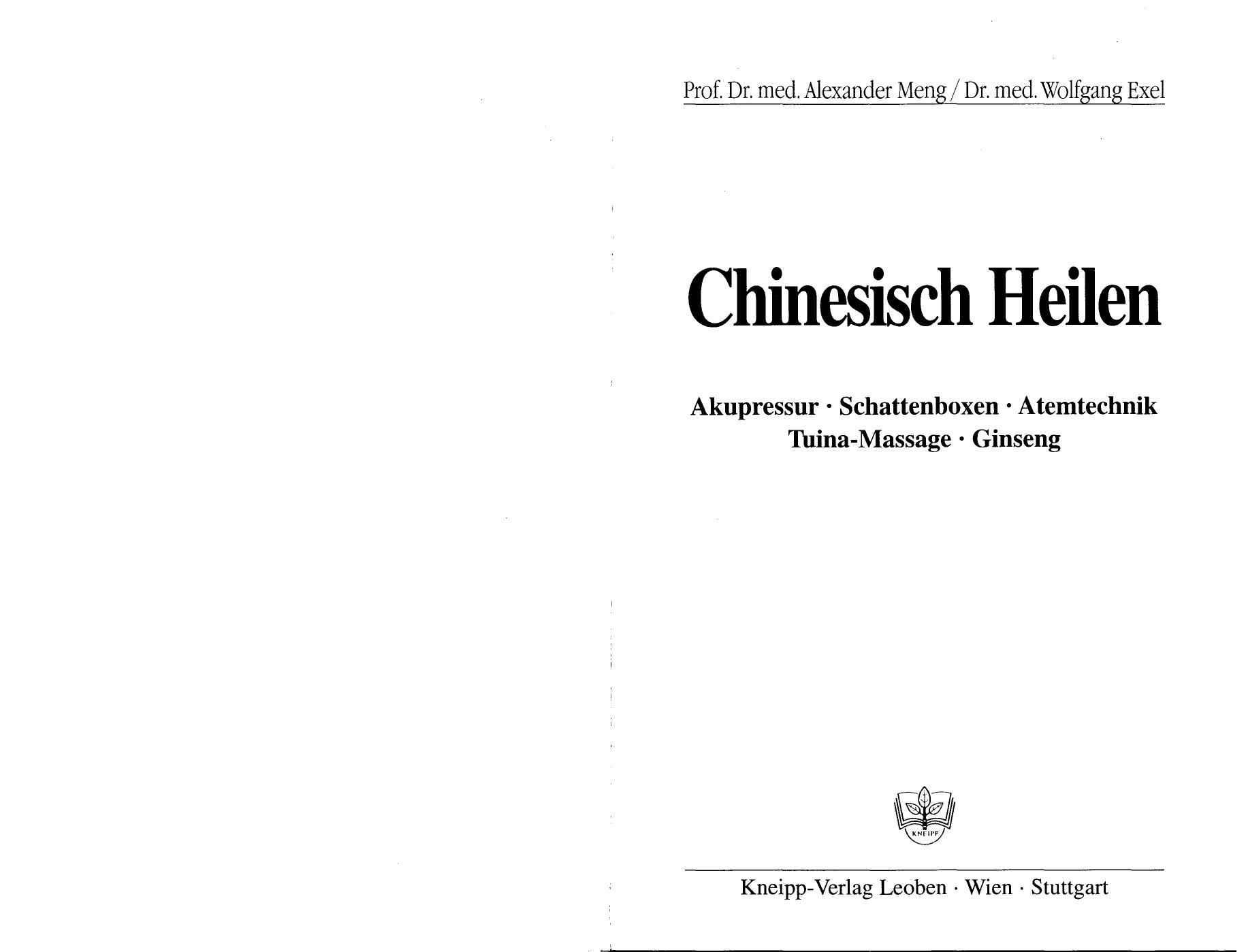 Chinesisch Heilen