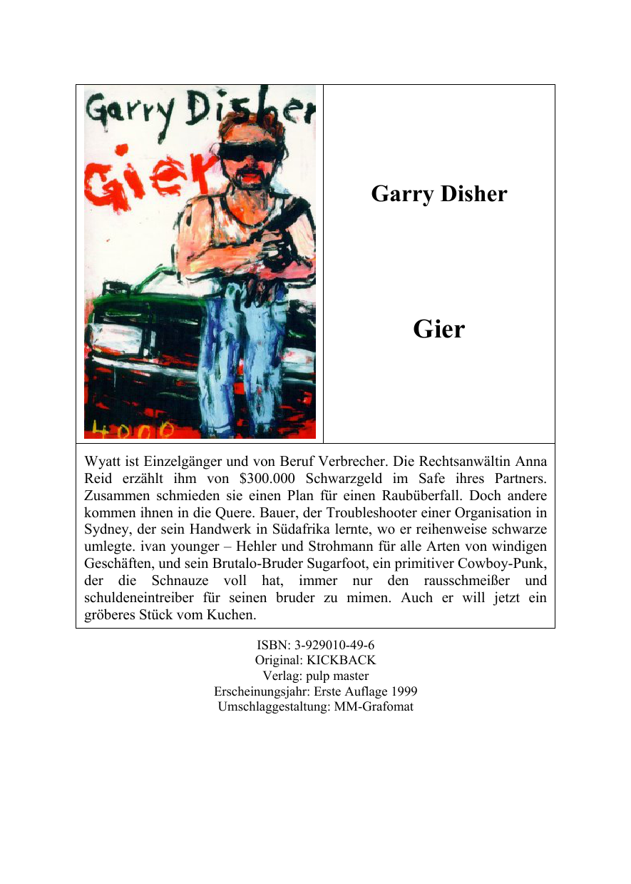 Gier : ein Wyatt-Roman