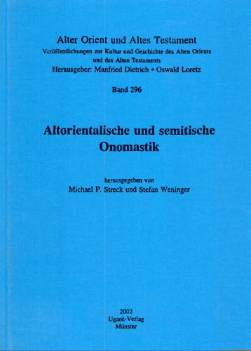 Altorientalische und semitische Onomastik