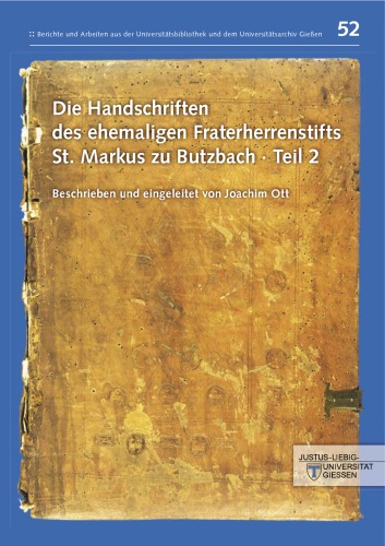 Handschriftenkataloge der Universitätsbibliothek Giessen.