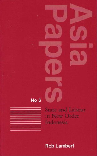 State and Labour in New Order Indonesia