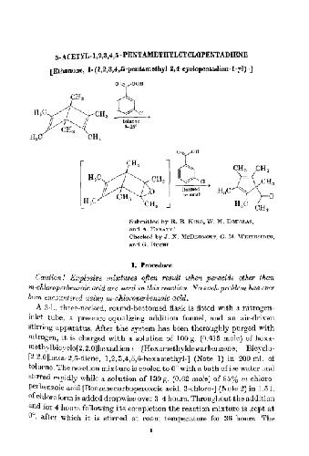 Organic Syntheses An annual publication of satisfactory methods