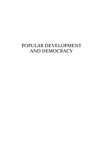 Popular development and democracy : case studies with rural dimensions in the Philippines, Indonesia, and Kerala