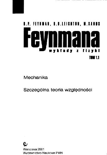 Feynmana wykłady z fizyki. T. 3, Mechanika kwantowa