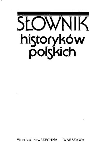 Słownik historyków polskich