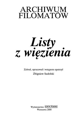 Listy z więzienia