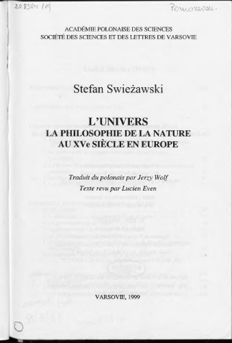 L'univers