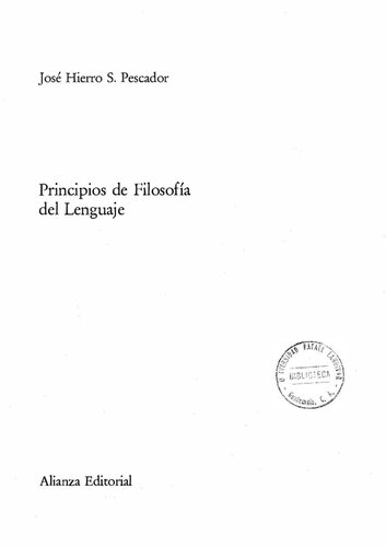 Principios de filosofia del lenguaje