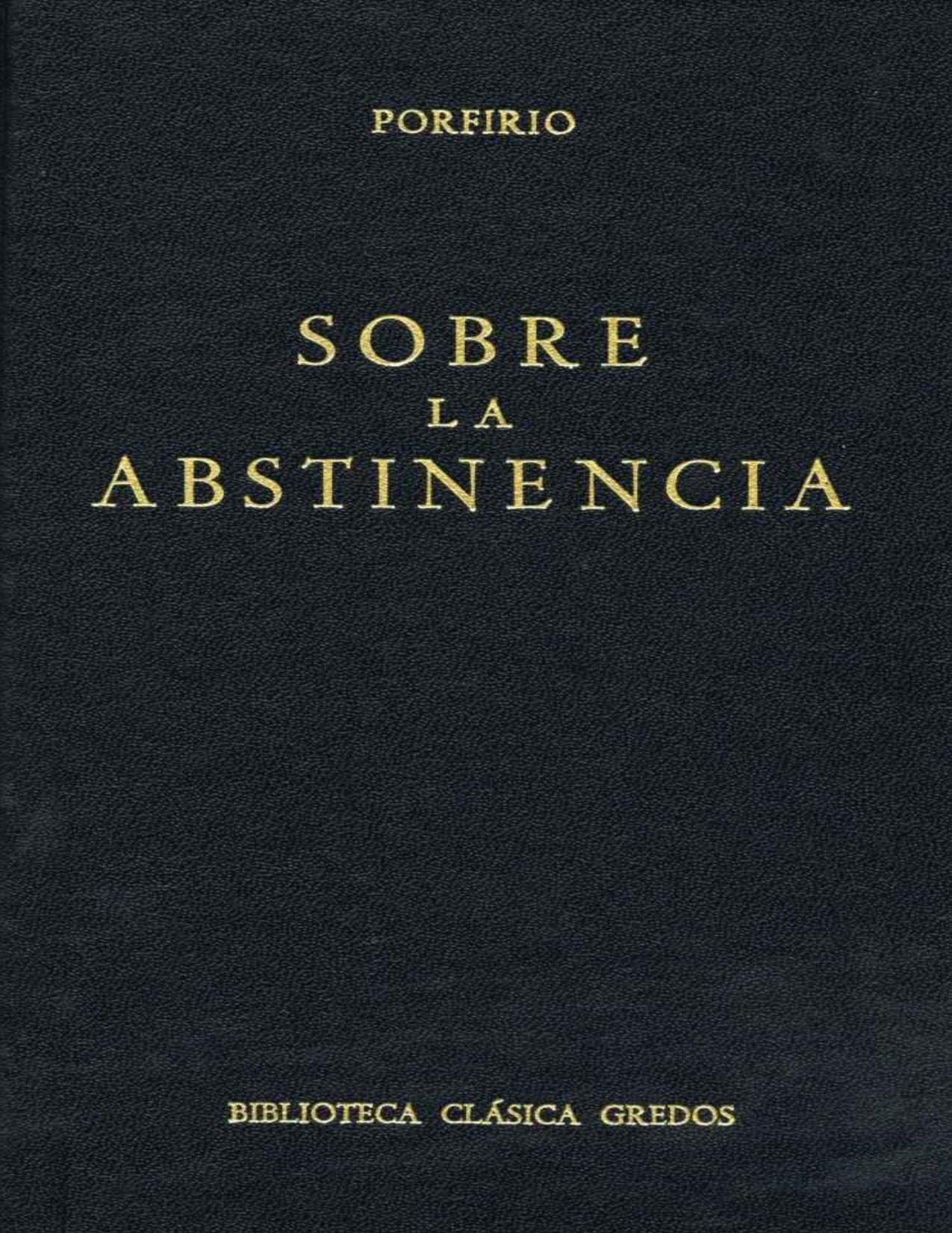 Sobre la abstinencia