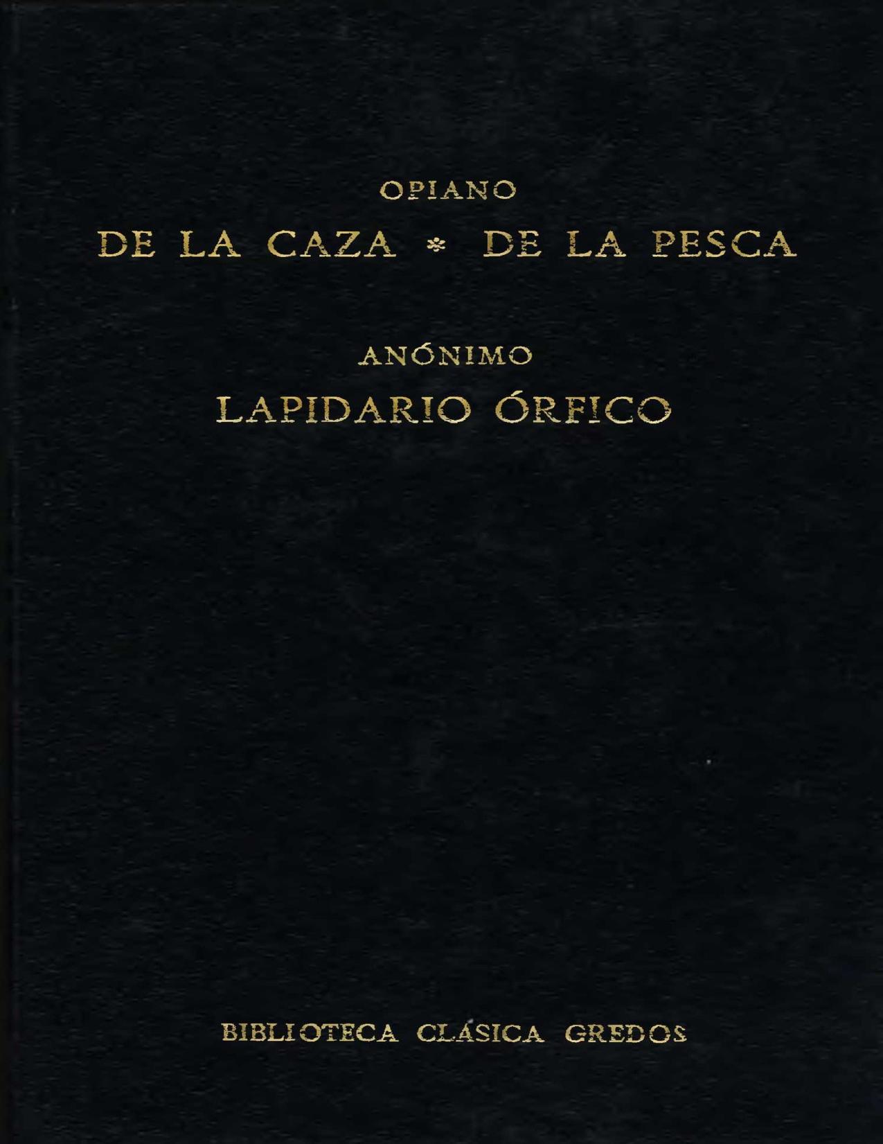 De la caza y de la pesca