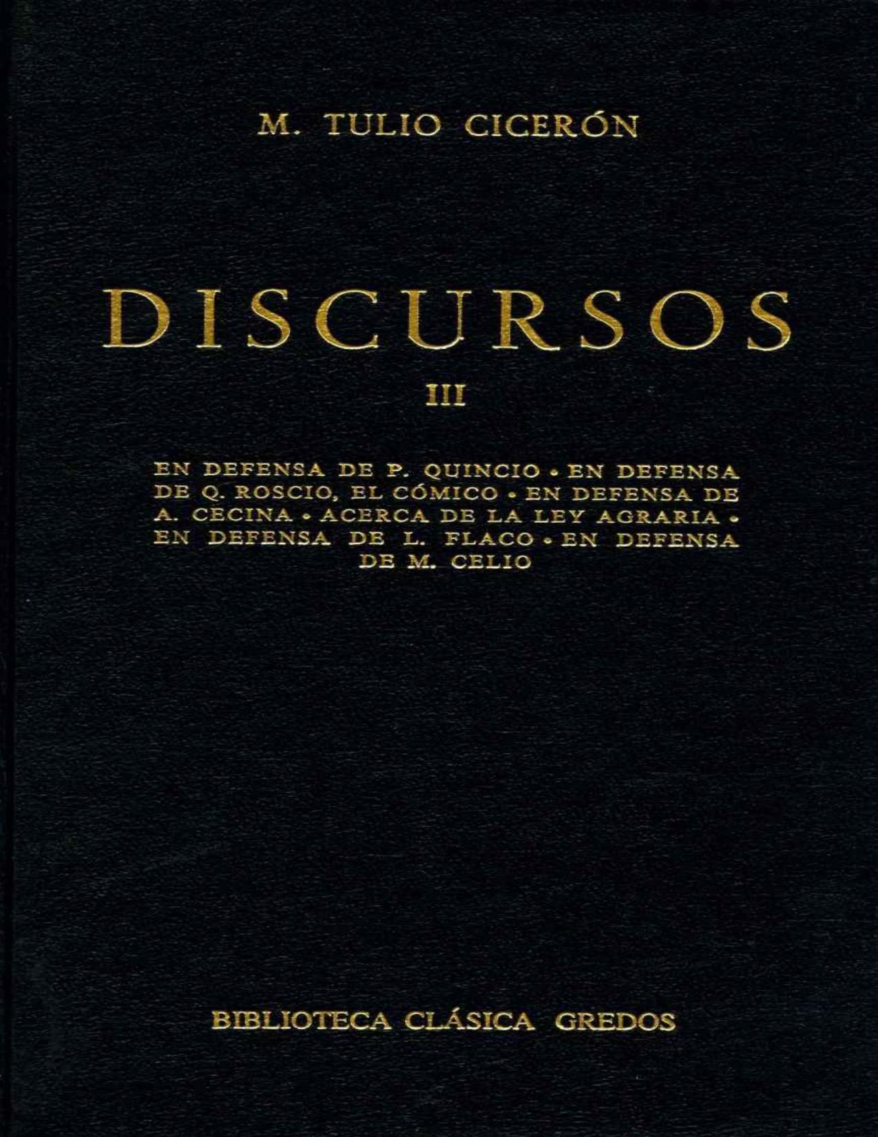 Discursos III