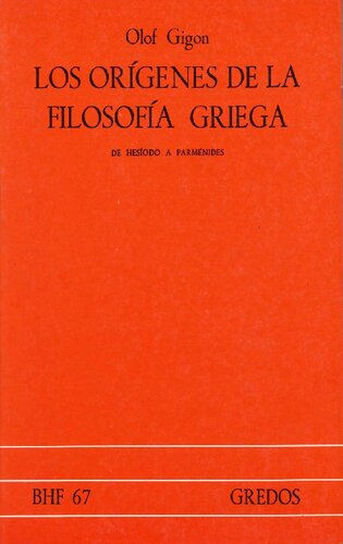 Los Origenes de La Filosofia Griega