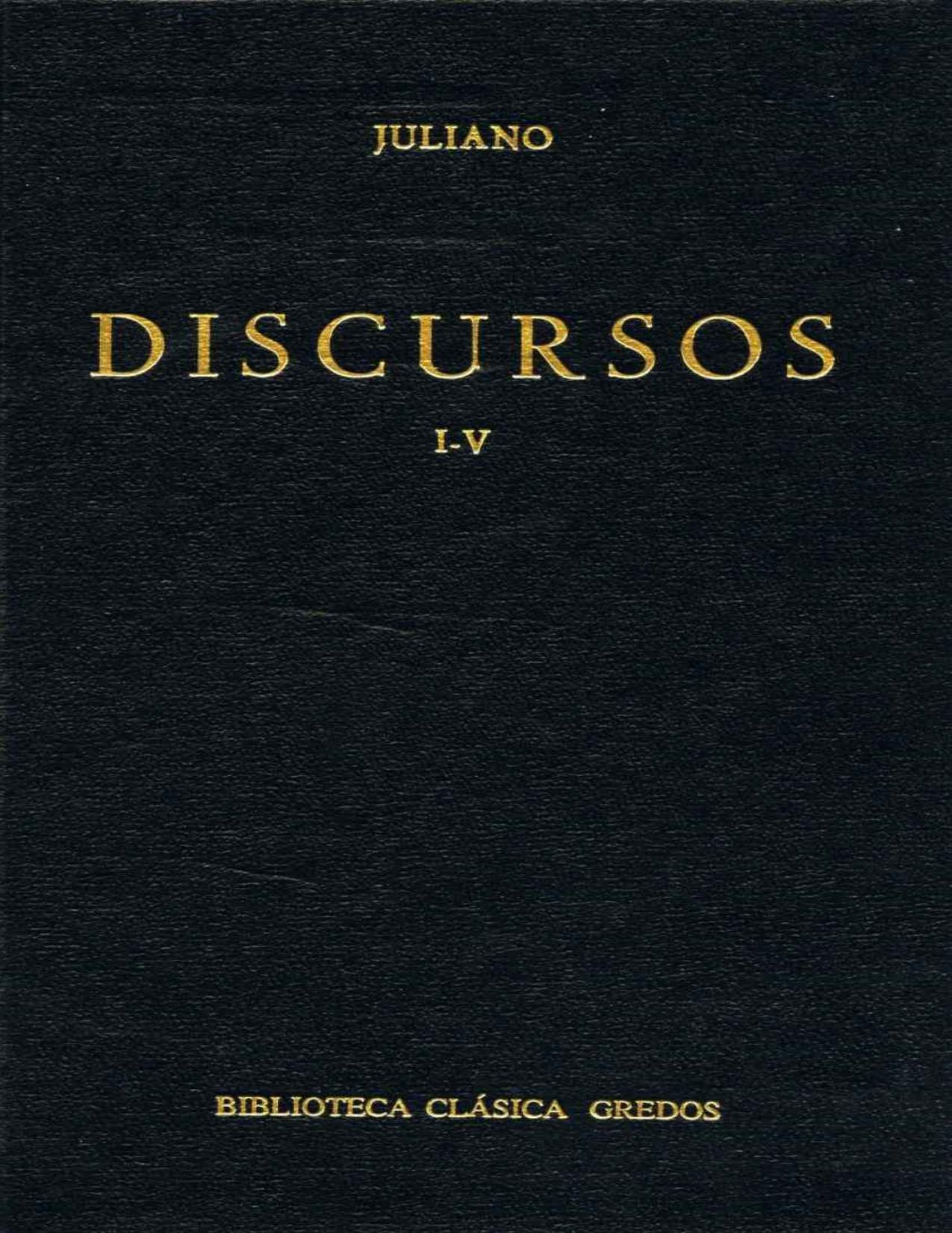 Discursos : I-V