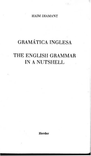 Gramática inglesa = The english grammar in a nutshell