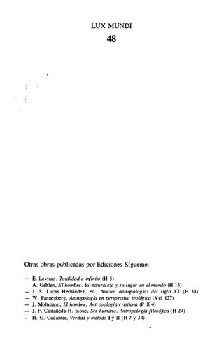 El problema del hombre : introducción a la antropología filosófica