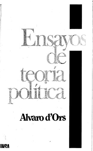 Ensayos de teoría política