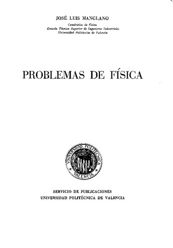 Problemas de física. T. I