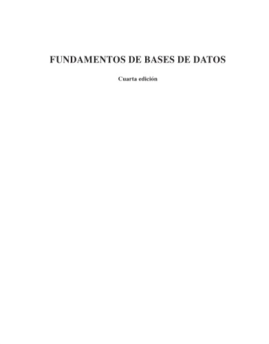 Fundamentos de bases de datos