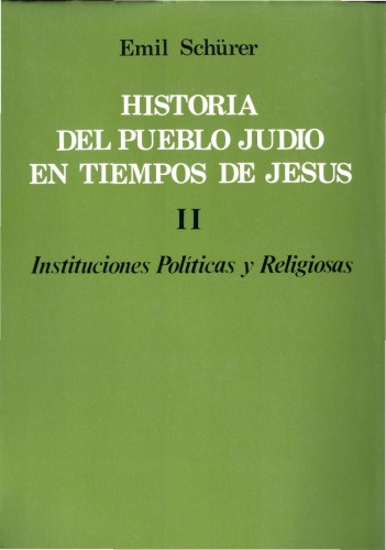 Historia del pueblo judío en tiempos de Jesús 175  a.C.-135  d.C