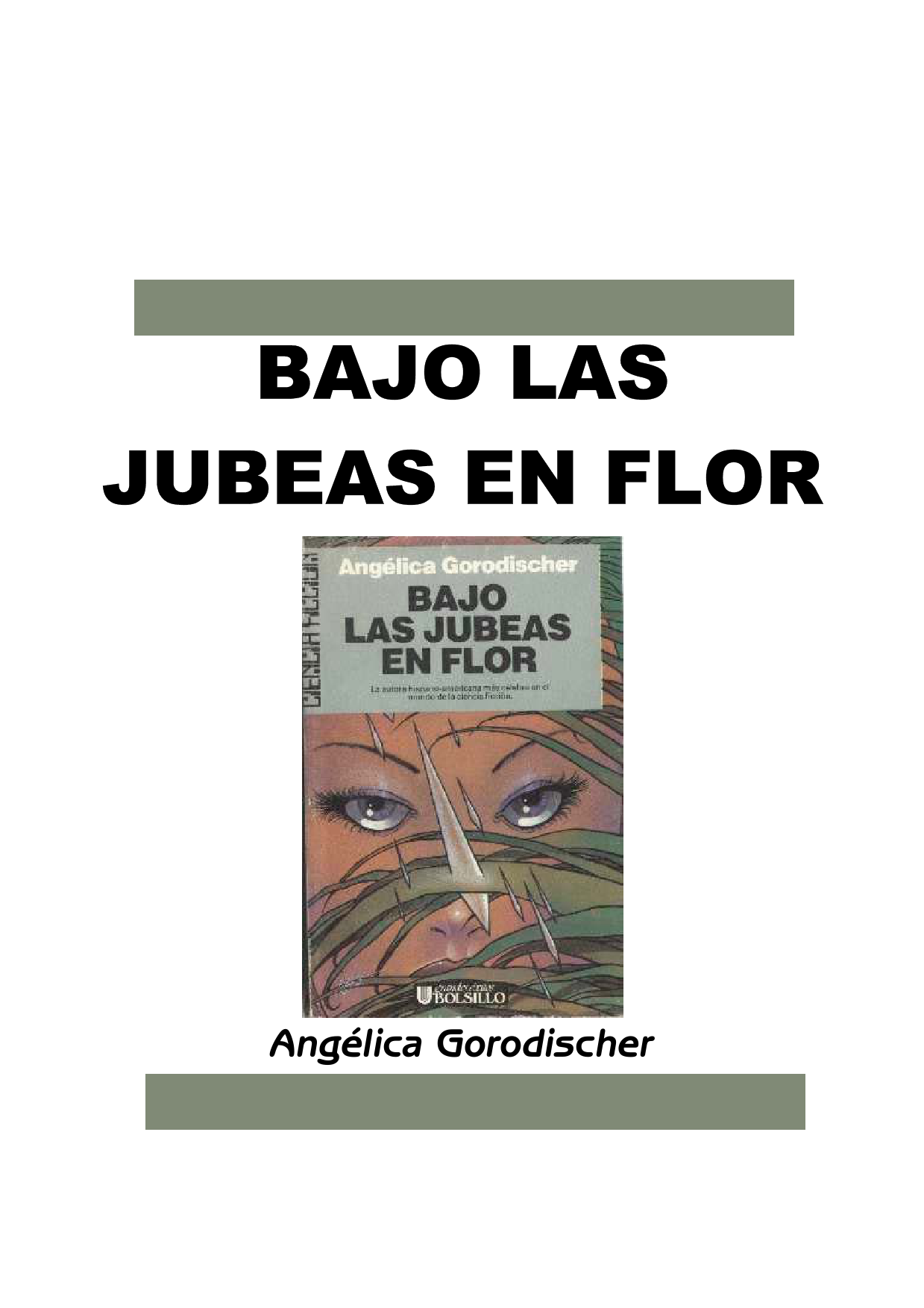 Bajo las jubeas en flor