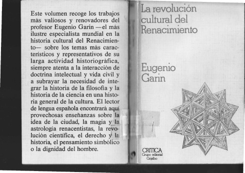 La revolución cultural del Renacimiento