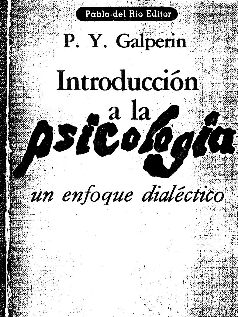 Introducción a la psicología : un enfoque dialéctico