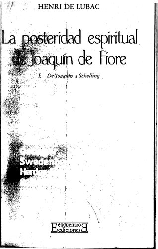 La posteridad espiritual de Joaquín de Fiore