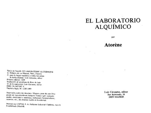 El laboratorio alquímico