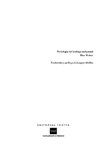 Sociologia del Trabajo Industrial