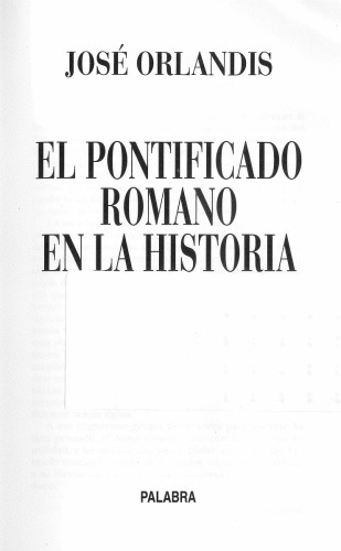 El pontificado romano en la historia