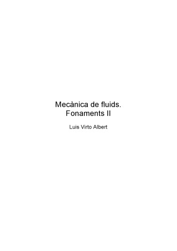 Mecànica de fluids : fonaments