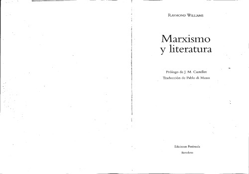 Marxismo y literatura