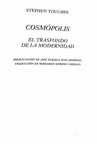 Cosmópolis. El trasfondo de la modernidad