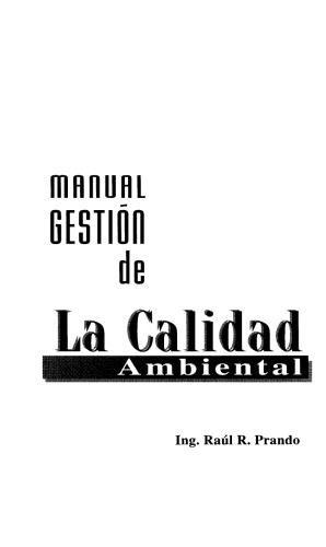 Manual gestion de la calidad ambiental