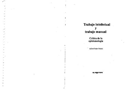 Trabajo intelectual y trabajo manual : crítica de la epistemología