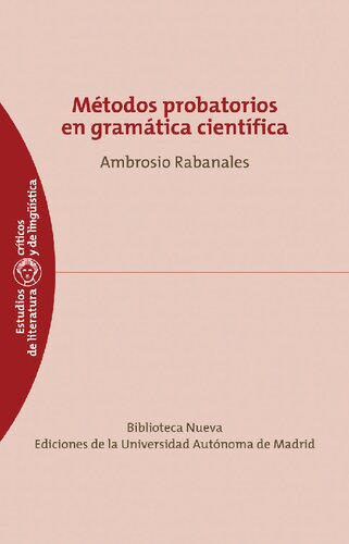 Métodos probatorios en gramática científica