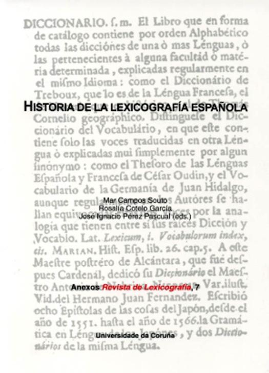 Historia de La Lexicografia Espanola