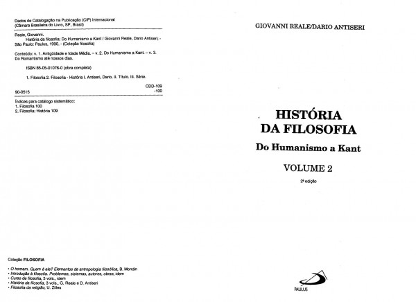 História da filosofia