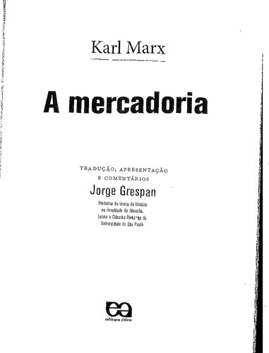 A Mercadoria