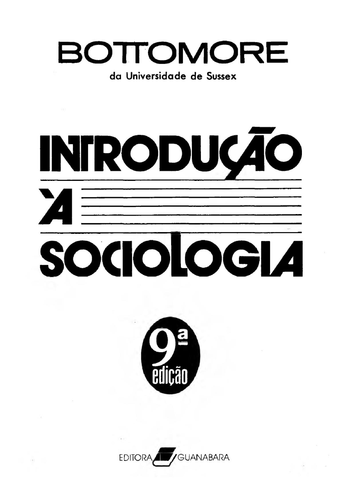 Introdução à Sociologia (Em Portuguese do Brasil)