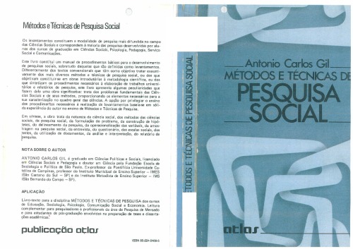 Metodos e tecnicas de pesquisa social