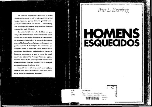 Homens esquecidos : escravos e trabalhadores livres no Brasil, séculos XVIII e XIX