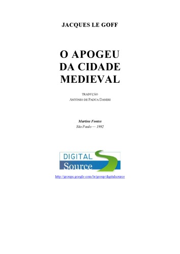 O apogeu da cidade medieval